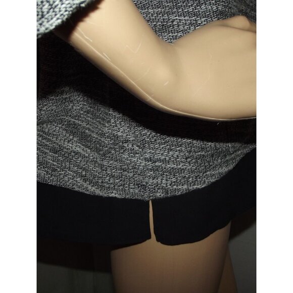 Talbots Sweater Womens Size SP Black White Woven Knit pockets shirttail tunic PS - Picture 11 of 14